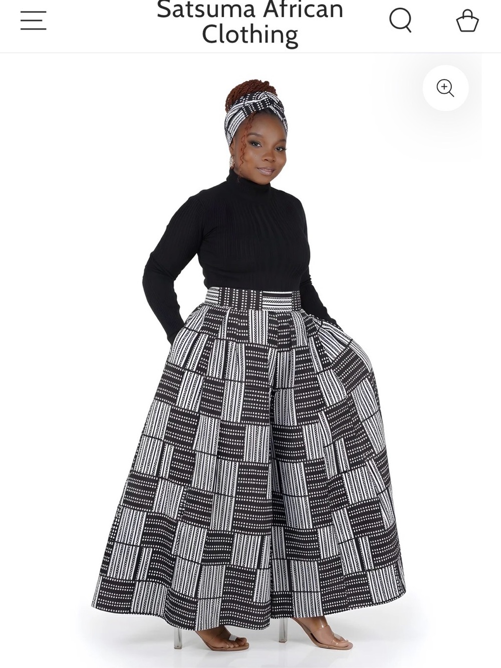 African Print Wide Legged Pants